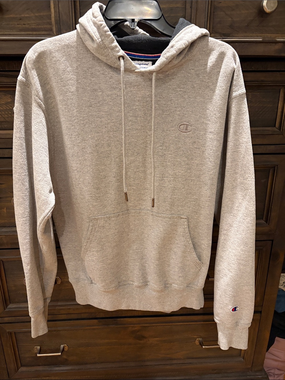 Champion Men's Hoodie in Light Grey